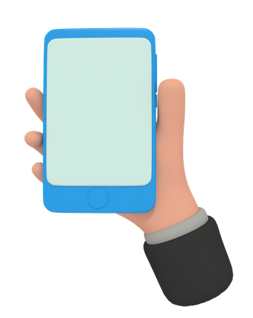 Segurando o celular  3D Icon