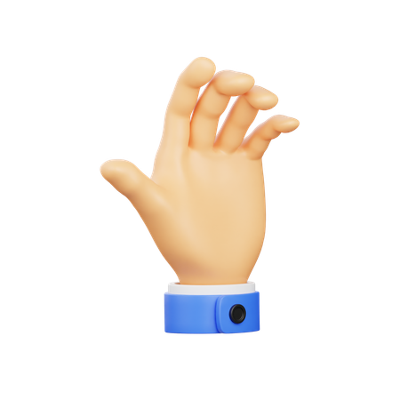 Segurando o gesto com a mão  3D Icon