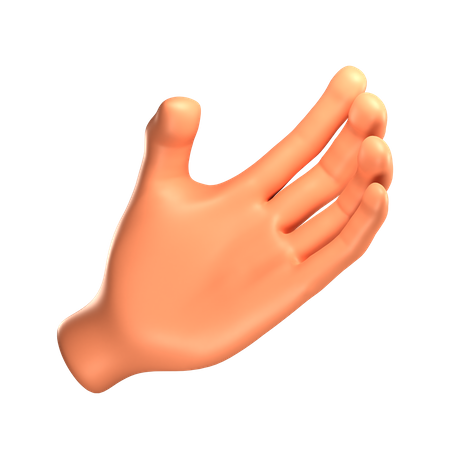 Segurando o gesto com a mão  3D Icon