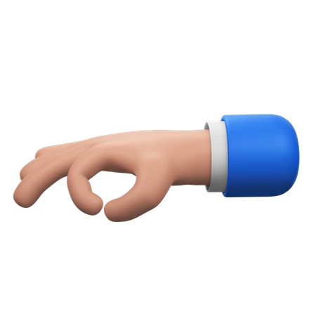 Segurando o gesto com a mão  3D Icon