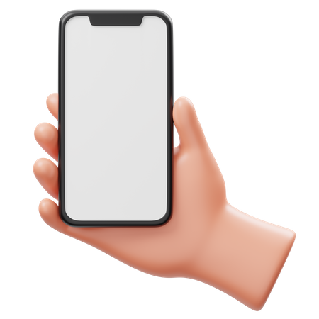 Segurando o gesto com a mão do telefone  3D Icon