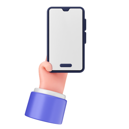 Segure o smartphone  3D Icon