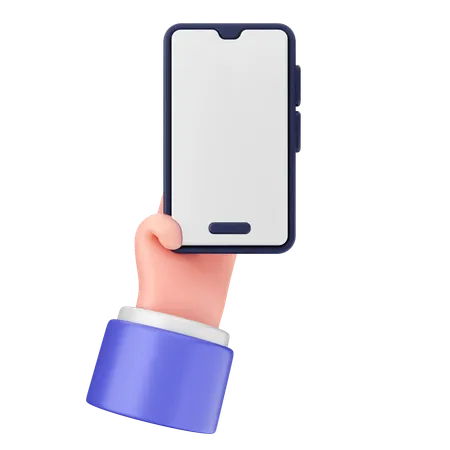 Segure o smartphone  3D Icon