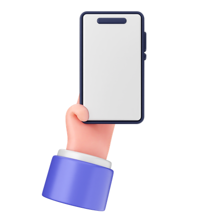 Segure o smartphone  3D Icon