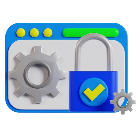 Seguridad  3D Icon