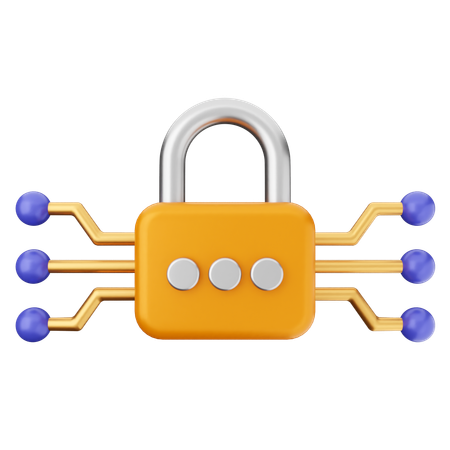 Seguridad ia  3D Icon