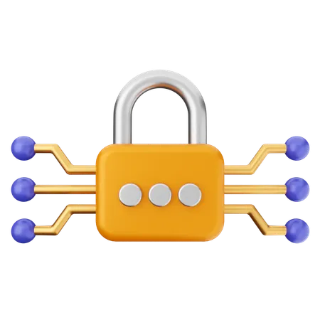 Seguridad ia  3D Icon