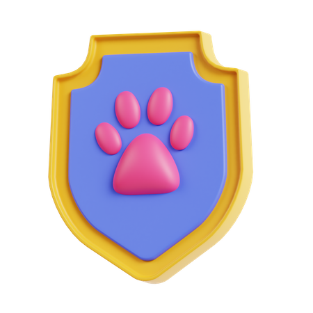 Seguridad animal  3D Icon