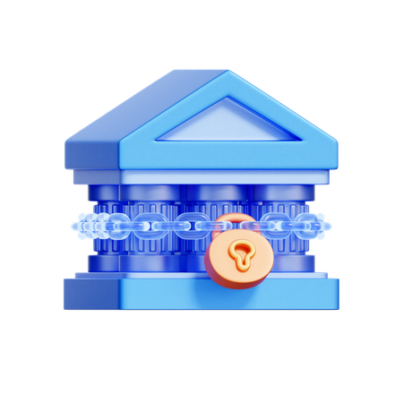 Seguridad bancaria  3D Icon