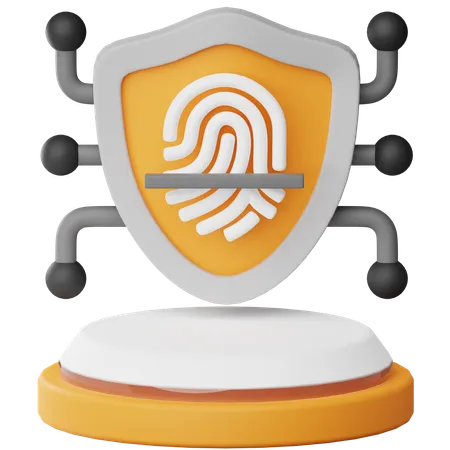 Seguridad biometrica  3D Icon