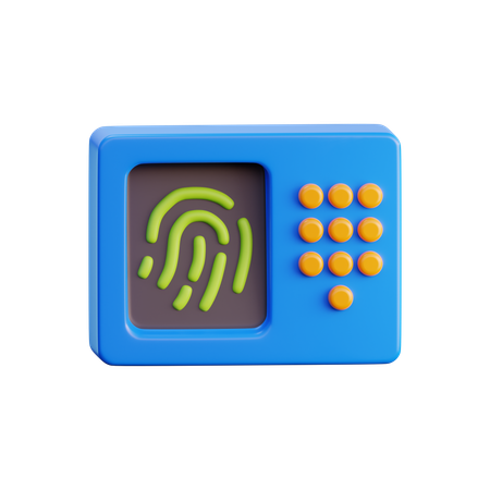 Seguridad biometrica  3D Icon