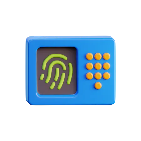 Seguridad biometrica  3D Icon