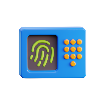 Seguridad biometrica  3D Icon