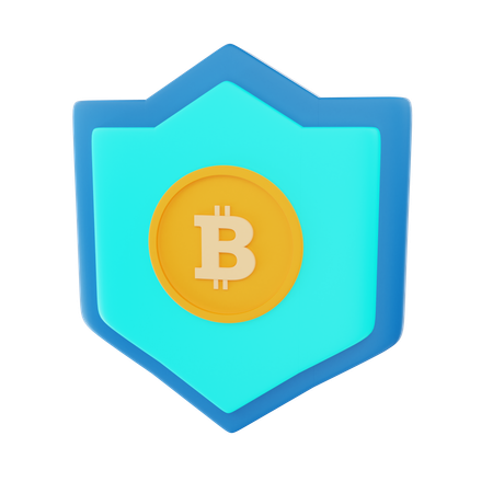 Seguridad bitcoin  3D Icon