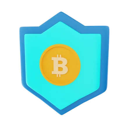 Seguridad bitcoin  3D Icon