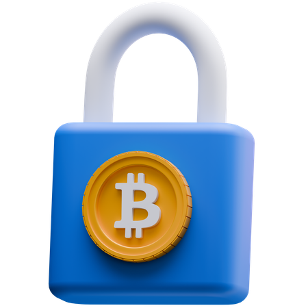 Seguridad bitcoin  3D Icon