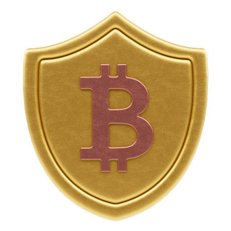 Seguridad bitcoin  3D Icon