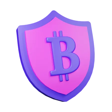 Seguridad bitcoin  3D Icon