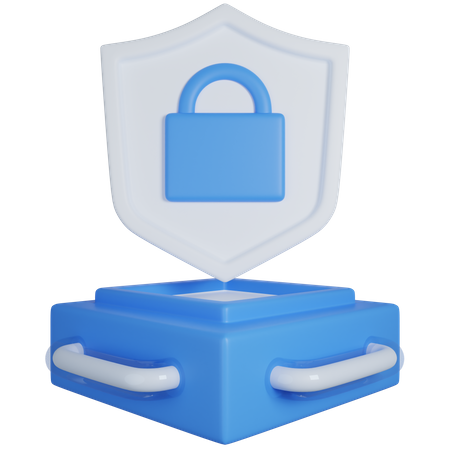 Seguridad blockchain  3D Icon