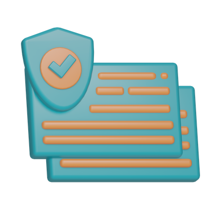 Seguridad de archivos  3D Icon