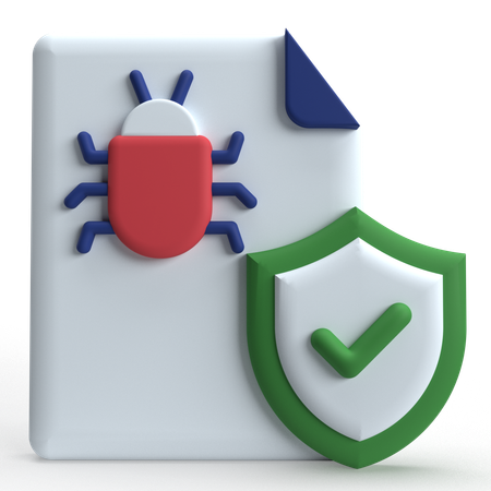 Seguridad de archivos  3D Icon