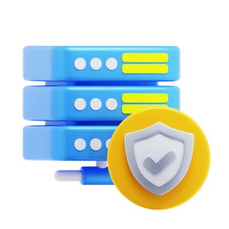 Seguridad de la base de datos  3D Icon