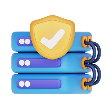 Seguridad de la base de datos  3D Icon