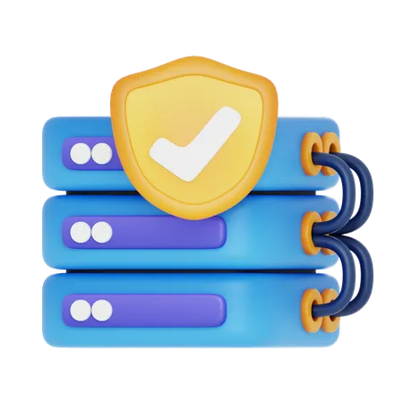 Seguridad de la base de datos  3D Icon