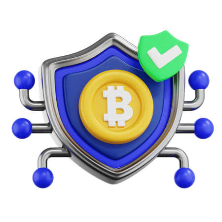 Seguridad de cadena de bloques  3D Icon