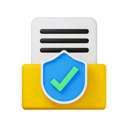 Seguridad de datos  3D Icon