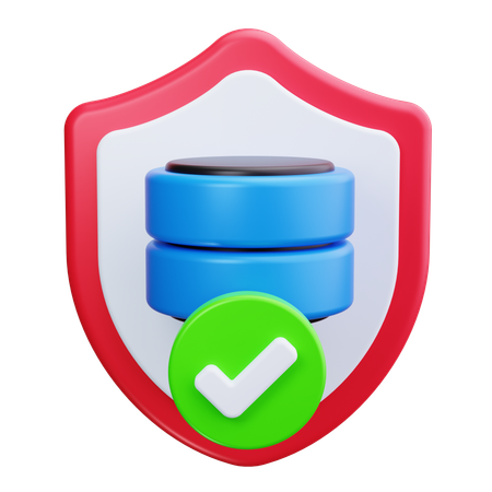 Seguridad de datos  3D Icon