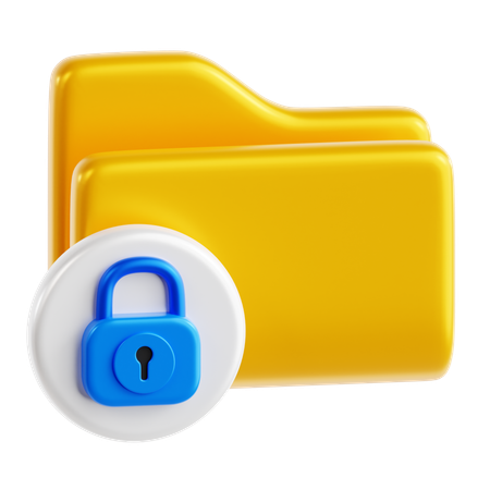 Seguridad de datos  3D Icon