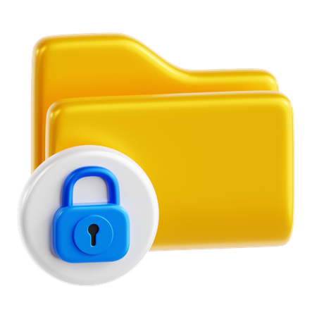 Seguridad de datos  3D Icon