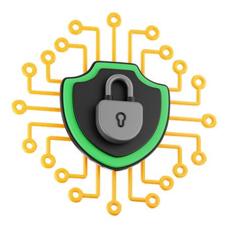 Seguridad de datos  3D Icon