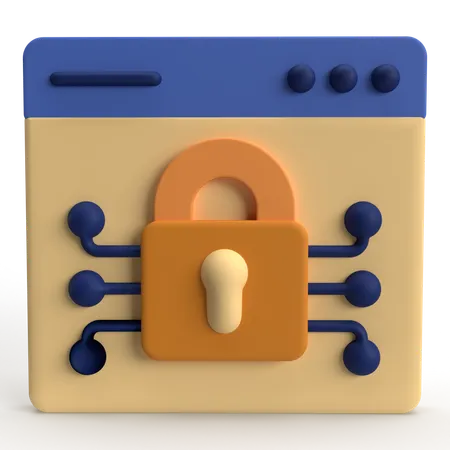 Seguridad de datos  3D Icon