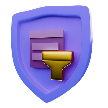 Seguridad de datos pivote  3D Icon