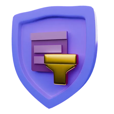 Seguridad de datos pivote  3D Icon