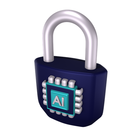 Seguridad de IA  3D Icon