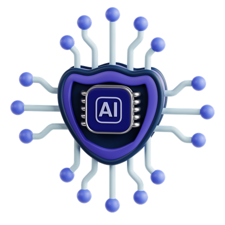 Seguridad de IA  3D Icon
