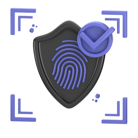 Seguridad de identidad  3D Icon