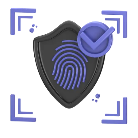 Seguridad de identidad  3D Icon