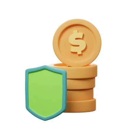 Seguridad de la inversión  3D Icon