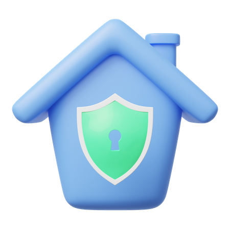 Seguridad de la casa  3D Icon
