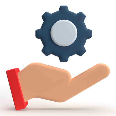 Seguridad de mano  3D Icon