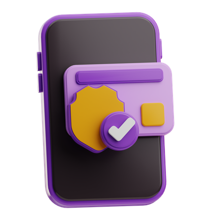 Seguridad de pago  3D Icon