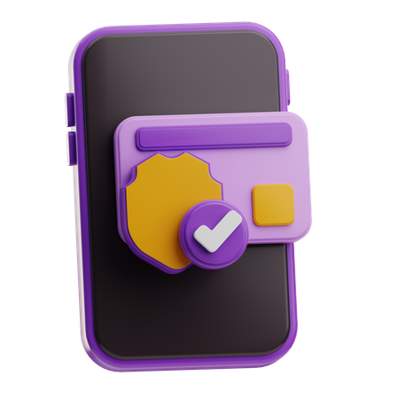 Seguridad de pago  3D Icon