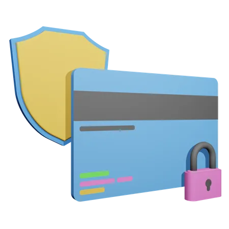 Seguridad de pago  3D Icon