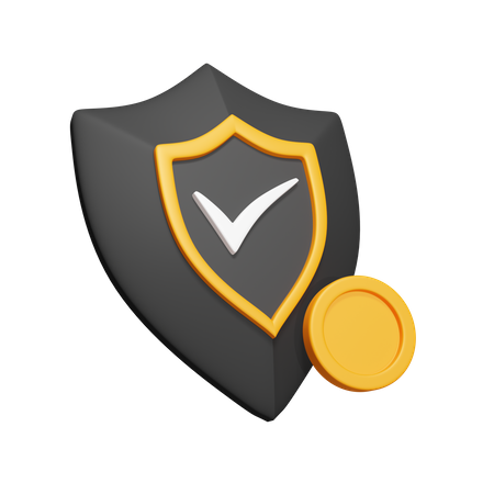 Seguridad de pago  3D Icon