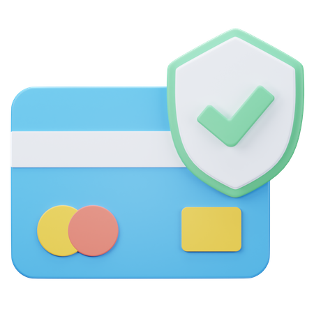 Seguridad de la tarjeta de crédito  3D Icon