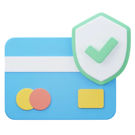 Seguridad de la tarjeta de crédito  3D Icon